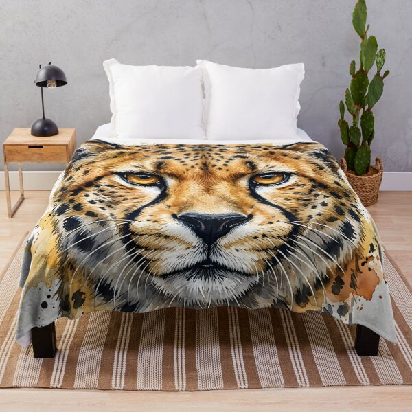 Item preview, Majestic Cheetah Watercolor Painting designed and sold by RawNaturePrints.
