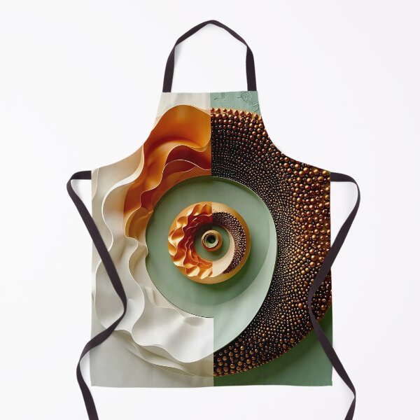 Item preview, Intricate Circular Composition in Copper and Green designed and sold by Vicky Brago-Mitchell®.