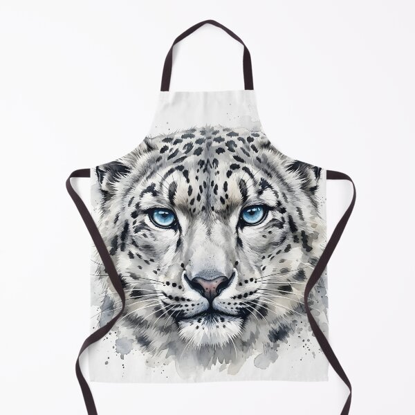 Item preview, Snow Leopard Watercolor Painting designed and sold by RawNaturePrints.