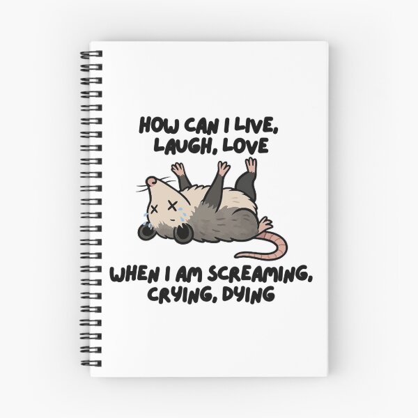 Item preview, Screaming Crying Dying Opossum Live Laugh Love Parody designed and sold by JossDesign15.