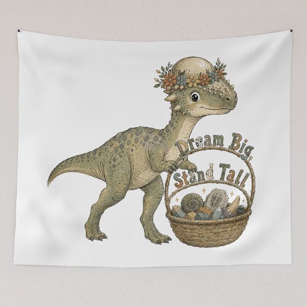 Item preview, Dome of Dreams - Cute Prehistoric Pachycephalosaurus Dino designed and sold by bapupa.