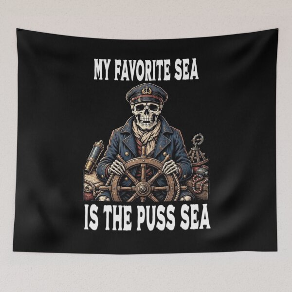 Item preview, My Favorite Sea is The Puss-Sea designed and sold by TheEndDesign.