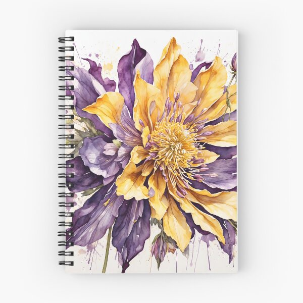 Item preview, Columbine Flower Watercolor Painting designed and sold by RawNaturePrints.