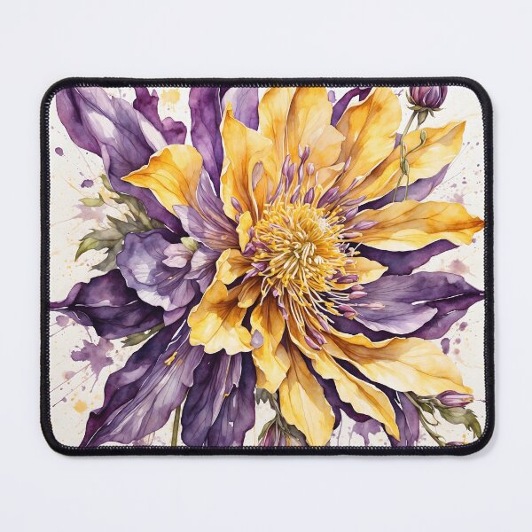 Item preview, Columbine Flower Watercolor Painting designed and sold by RawNaturePrints.