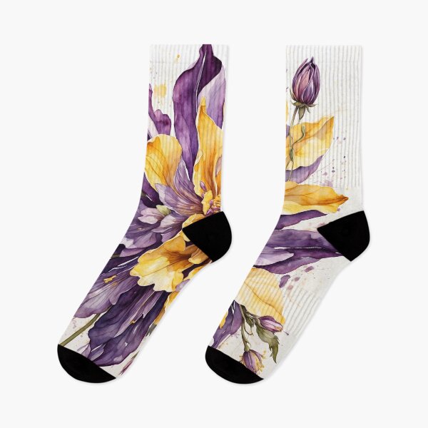 Item preview, Columbine Flower Watercolor Painting designed and sold by RawNaturePrints.