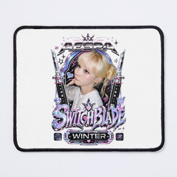 Item preview, Fanmade Winter aespa Switchblade Lyric Silver Dagger Design designed and sold by Valereekmerch.