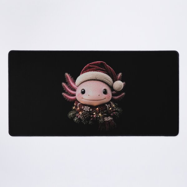 Item preview, Cute Christmas Axolotl Santa Hat – Festive Holiday Animal designed and sold by SOUFIANE1991.