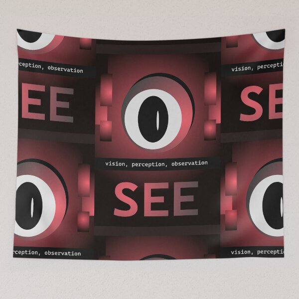 Artikelvorschau, SEE Eye – Minimalistische Grafik zu Sehen und Wahrnehmung entworfen und verkauft von The Nomadic Designs.