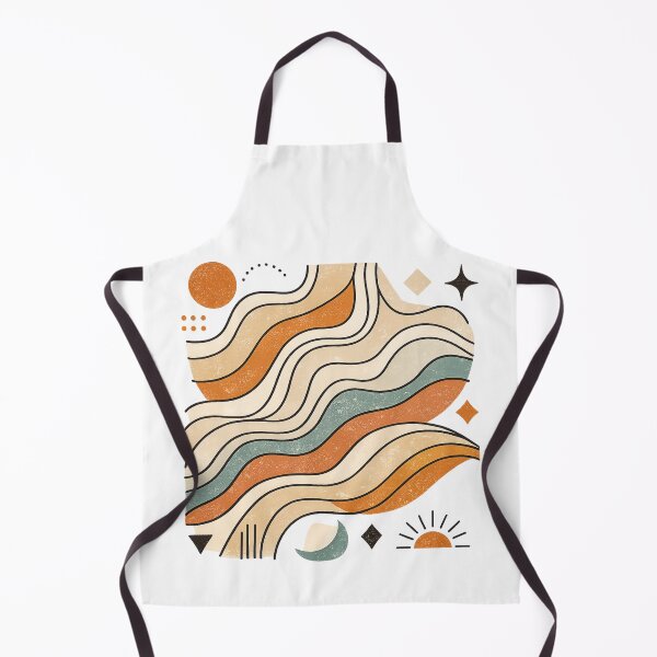 Item preview, Retro Boho Wavy Lines Modern Celestial Abstract Art designed and sold by Clean Print Goods.
