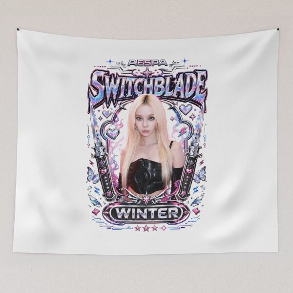 Item preview, Winter aespa Switchblade Track Release Holographic Y2K Poster designed and sold by Valereekmerch.