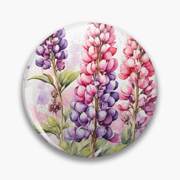 Item preview, Lupin Flower Watercolor Painting designed and sold by RawNaturePrints.