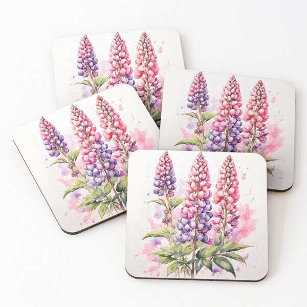Item preview, Lupin Flower Watercolor Painting designed and sold by RawNaturePrints.