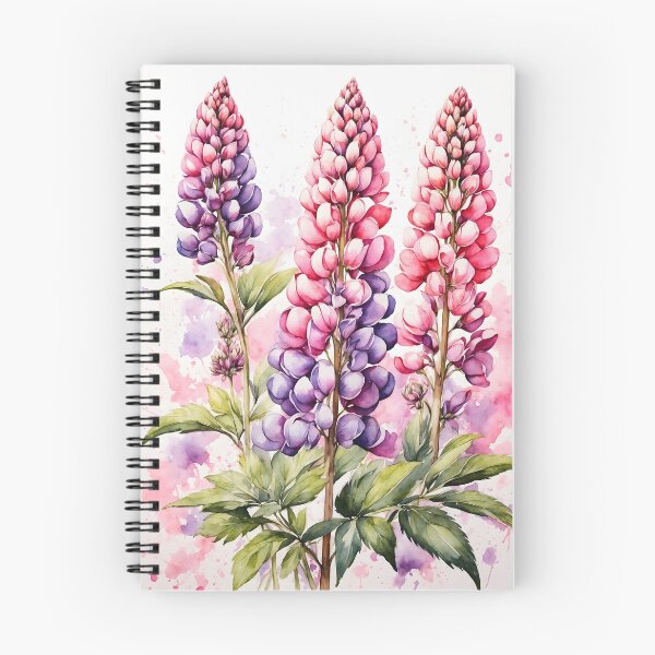 Item preview, Lupin Flower Watercolor Painting designed and sold by RawNaturePrints.