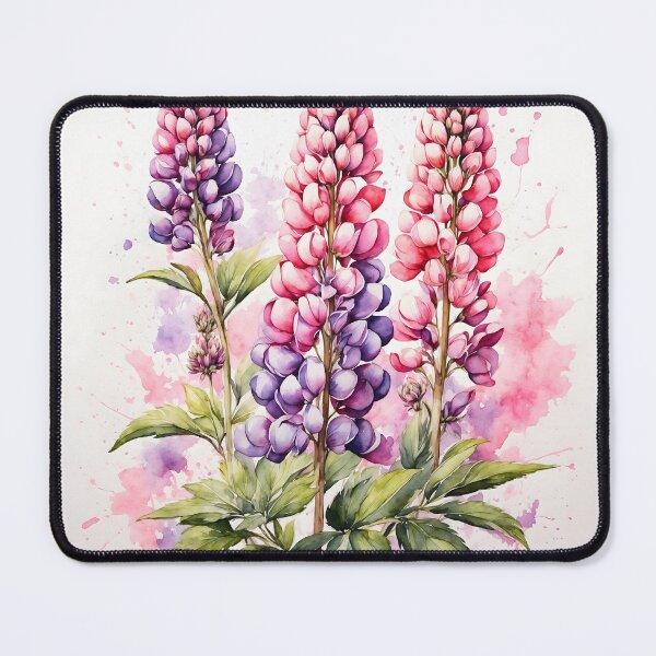 Item preview, Lupin Flower Watercolor Painting designed and sold by RawNaturePrints.