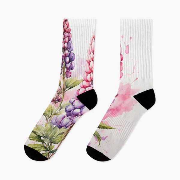 Item preview, Lupin Flower Watercolor Painting designed and sold by RawNaturePrints.