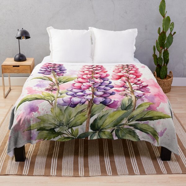 Item preview, Lupin Flower Watercolor Painting designed and sold by RawNaturePrints.