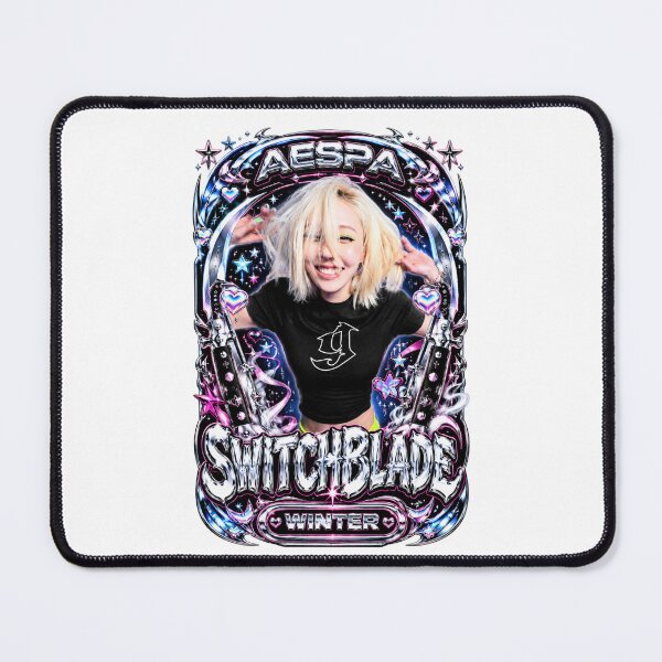 Item preview, Dark Aesthetic Winter aespa Switchblade Song Pixel Heart Graphic designed and sold by Valereekmerch.