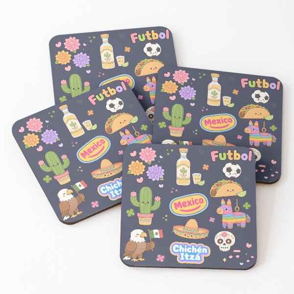 Item preview, Mexico Cute Collage Pastel Seamless Pattern designed and sold by HowToCanadian.