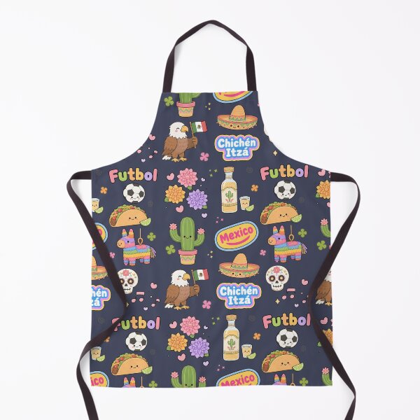 Item preview, Mexico Cute Collage Pastel Seamless Pattern designed and sold by HowToCanadian.