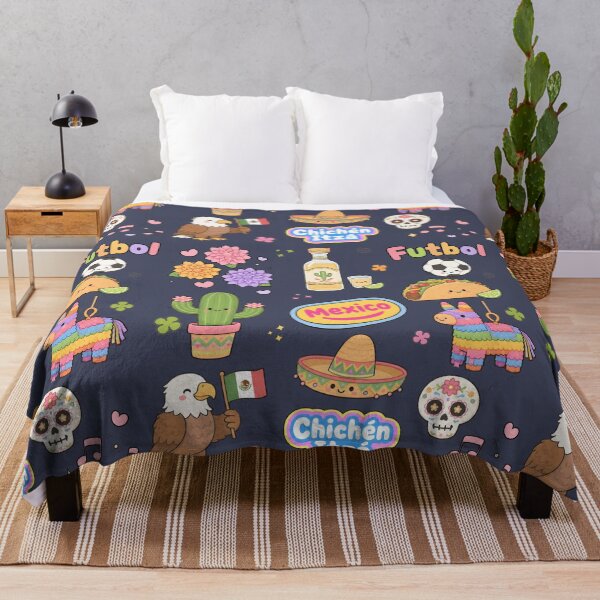 Item preview, Mexico Cute Collage Pastel Seamless Pattern designed and sold by HowToCanadian.