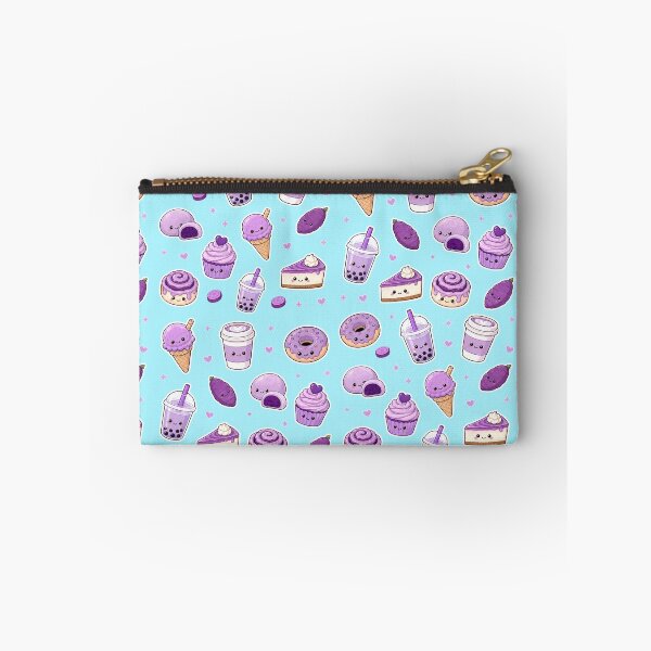 Item preview, Kawaii Ube Food Pattern - Cute Purple Yam Desserts and Drinks designed and sold by merchxwear.