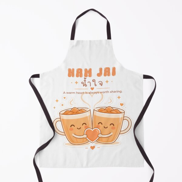 Item preview, Nam Jai | Share a Cup of Kindness – Thai Tea Illustration Thai Design | Soft Thailand™ designed and sold by CosmicQuietStudio.