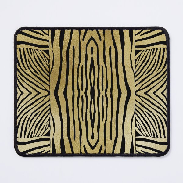 Item preview, Hand drawn gold & black zebra stripes designed and sold by Anne Londez Studio.