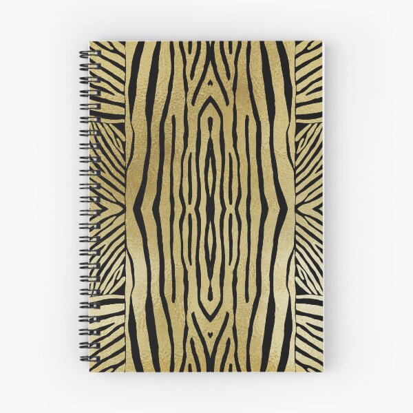 Item preview, Hand drawn gold & black zebra stripes designed and sold by Anne Londez Studio.