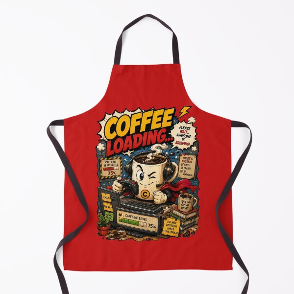 Item preview, Coffee Loading... – Funny Comics Design designed and sold by Mac Sketches.
