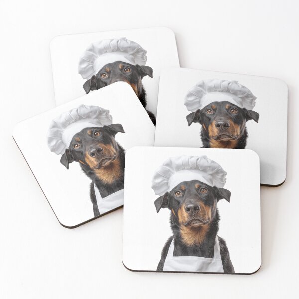 Item preview, Beauceron Chef Dog Funny Cooking Apron Hat Cute Pet Portrait designed and sold by LazyOwlStore.