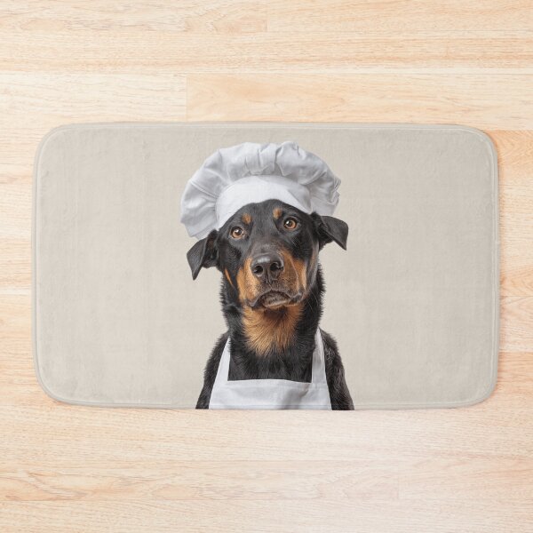 Item preview, Beauceron Chef Dog Funny Cooking Apron Hat Cute Pet Portrait designed and sold by LazyOwlStore.