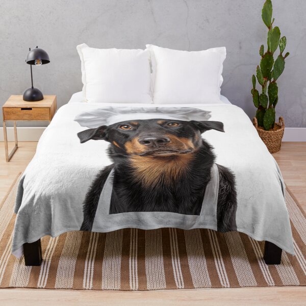 Item preview, Beauceron Chef Dog Funny Cooking Apron Hat Cute Pet Portrait designed and sold by LazyOwlStore.
