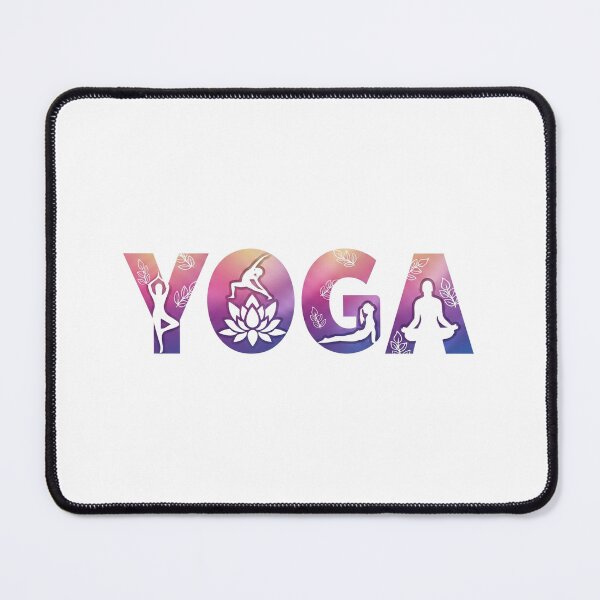 Item preview, HARMONIOUS YOGA GRADIENT ART WITH LOTUS AND POSES designed and sold by Shopeon Designs.