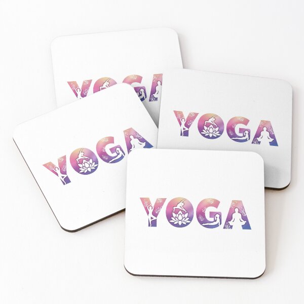 Item preview, HARMONIOUS YOGA GRADIENT ART WITH LOTUS AND POSES designed and sold by Shopeon Designs.