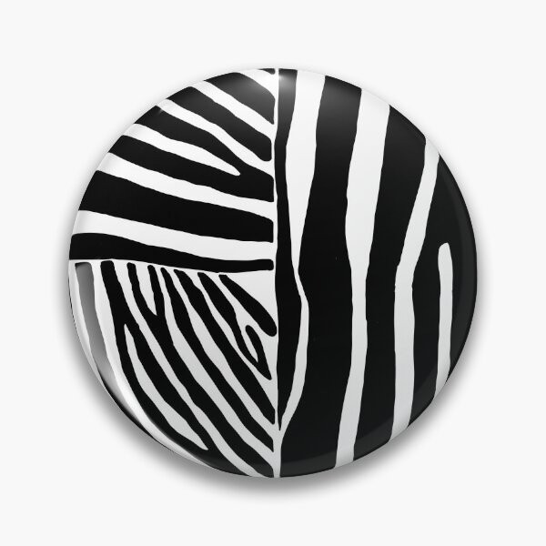 Item preview, Hand drawn black and white zebra stripes designed and sold by Anne Londez Studio.