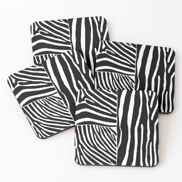 Item preview, Hand drawn black and white zebra stripes designed and sold by Anne Londez Studio.