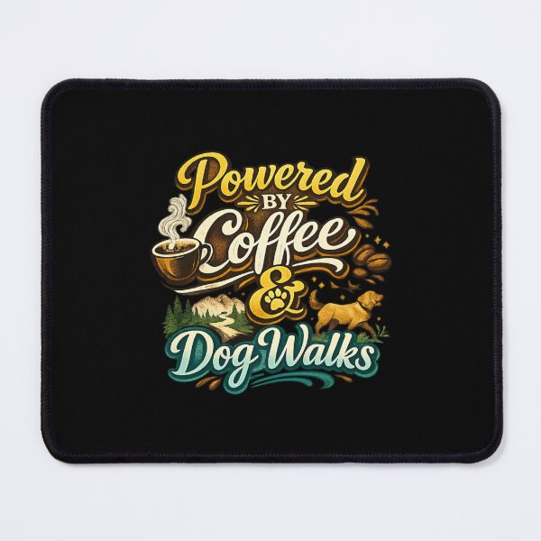 Item preview, Powered by Coffee & Dog Walks Dog Walking Humor designed and sold by PunchDrop.