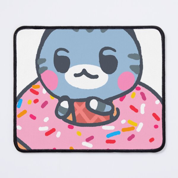 Item preview, Kawaii Blue Cat in a Sprinkle Donut designed and sold by Charlenaud.