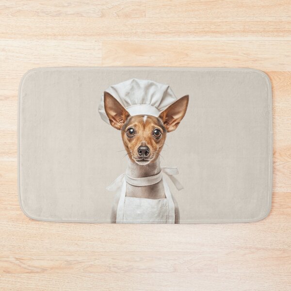 Item preview, Toy Fox Terrier Chef Dog Funny Cooking Apron Hat Cute Pet Portrait designed and sold by LazyOwlStore.