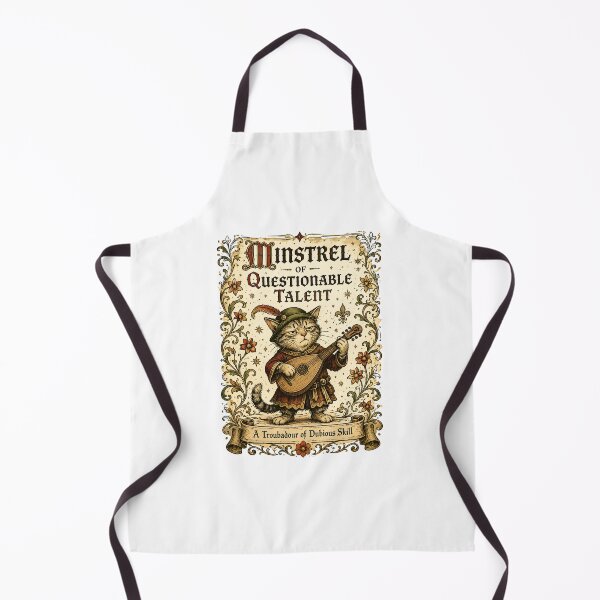 Item preview, Medieval Cat Minstrel – Questionable Talent Marginalia Humor designed and sold by Best and Cool.