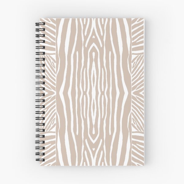 Item preview, Hand drawn beige and white zebra stripes designed and sold by Anne Londez Studio.