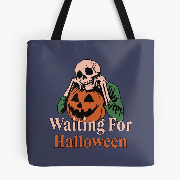 Item preview, Halloween Skeleton Pumpkin Waiting For Halloween designed and sold by Oniyasha.