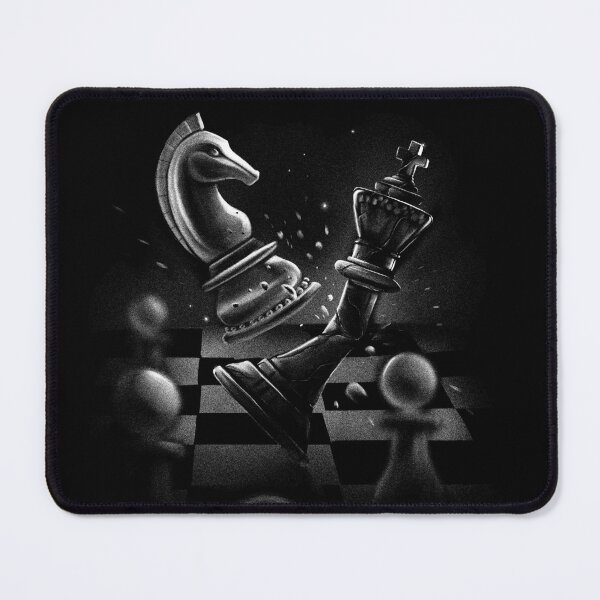 Item preview, Dark Monochrome Chess Battle Knight King designed and sold by SeoulInkSoul.