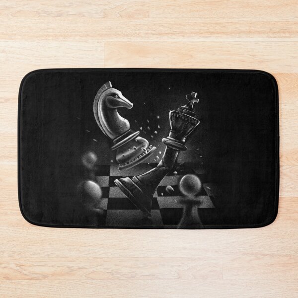 Item preview, Dark Monochrome Chess Battle Knight King designed and sold by SeoulInkSoul.