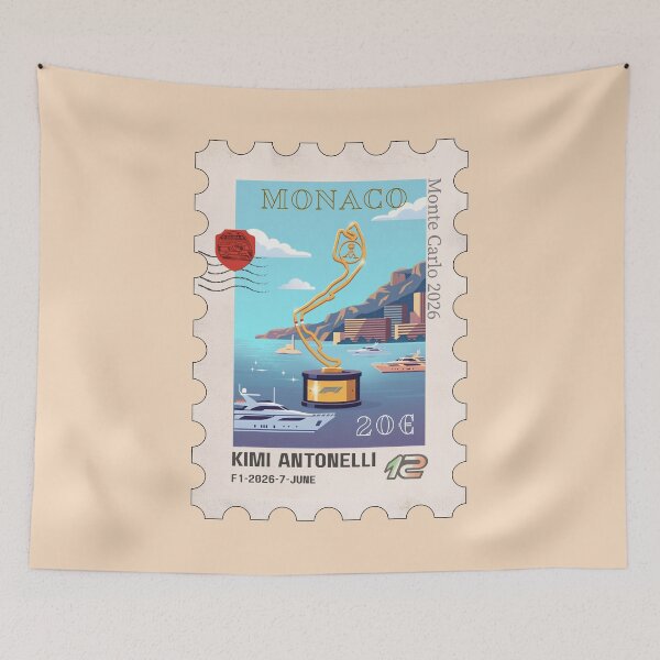 Item preview, F1 MONACO GP MONTE CARLO 2026 Stamp - Winner Kimi designed and sold by Pink Polar F1.