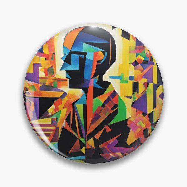 Item preview, Kandinsky-inspired Geometric Light Figure – Abstract Color Glow designed and sold by FotoworldEdel.