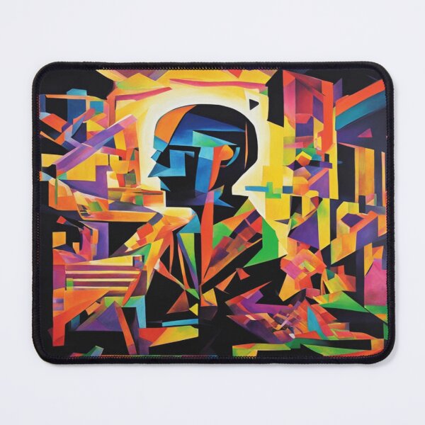 Item preview, Kandinsky-inspired Geometric Light Figure – Abstract Color Glow designed and sold by FotoworldEdel.