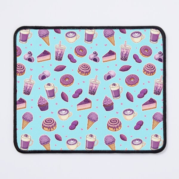 Item preview, Vintage Ube Dessert Pattern - Purple Yam Ice Cream and Pastries designed and sold by merchxwear.
