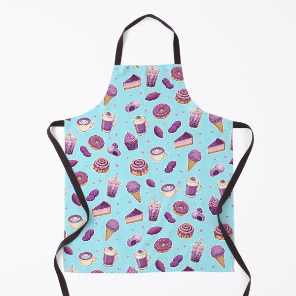 Item preview, Vintage Ube Dessert Pattern - Purple Yam Ice Cream and Pastries designed and sold by merchxwear.