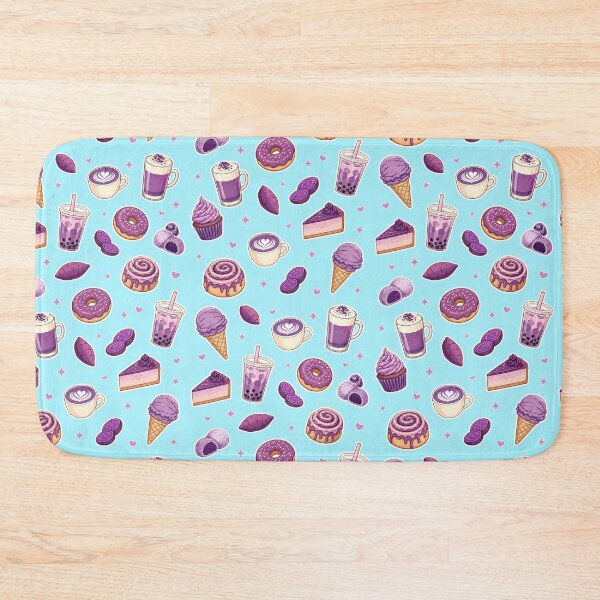 Item preview, Vintage Ube Dessert Pattern - Purple Yam Ice Cream and Pastries designed and sold by merchxwear.